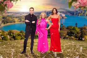 Married At First Sight Australia 2026 experts John Aiken, Mel Schilling and Alessandra Rampolla. Photo by Channel Nine.