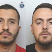  Denis Puka, 28, left, and Erisjan Laska, 29 have each been sentenced to 56 months in prison after pleading guilty to seven counts of conspiracy to commit burglary. Issue date: Tuesday February 03, 2026