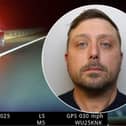 The shocking moment drunk driver Stuart Kent was caught swerving across lanes on the motorway 