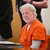 Director and actor Timothy Busfield in the Second District Judicial Court at the Bernalillo County Courthouse in January