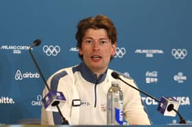 Olympic athlete Sturla Holm Laegreid cried as confessed to cheating on his girlfriend live on television, moments after winning a medal at the Winter Olympics. Photo by Getty Images.