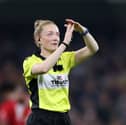 Hollie Davidson has made history as the first ever female referee to take charge of a men's Six Nations fixture. 