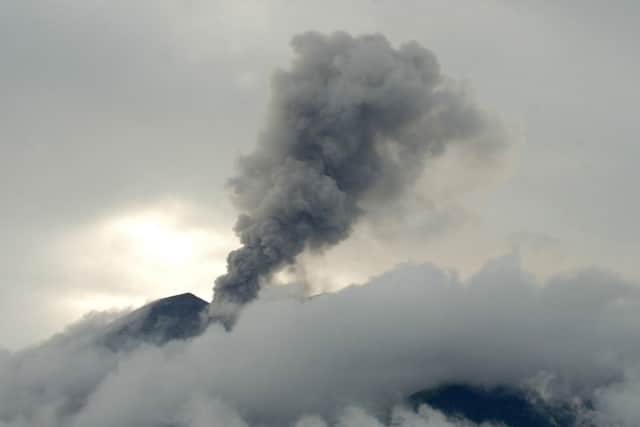 A major volcano has erupted, sending a huge plume of hot ash into the sky. (Photo: AFP via Getty Images)
