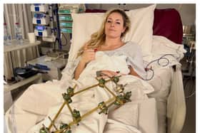 Skiing legend Lindsey Vonn shared a nervous post on Instagram as she awaited another in a series of leg surgeries. (Photo: @lindseyvonn/Instagram)