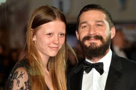 Hollywood actor Shia LaBeouf reportedly separated from Mia Goth last year after a decade long relationship.  Mia Goth and Shia LeBeouf attend the closing night European Premiere gala red carpet arrivals for "Fury" during the 58th BFI London Film Festival at Odeon Leicester Square on October 19, 2014 in London, England.  (Photo by Anthony Harvey/Getty Images for BFI)
