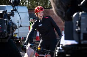 Radio 1 presenter Greg James during his Longest Ride challenge for Red Nose Day