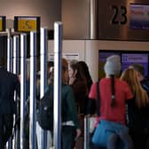 How many airports will ICE agents be deployed at to ease lines, are they in San Francisco?  A Southwest Airlines line up to board a flight at Oakland San Francisco Bay Airport on January 26, 2026 in Oakland, California. Southwest Airlines will launch a new seating policy tomorrow, marking the end of the carrierâs decades-long open-seating tradition and a significant change to its long-standing boarding process. (Photo by Justin Sullivan/Getty Images)