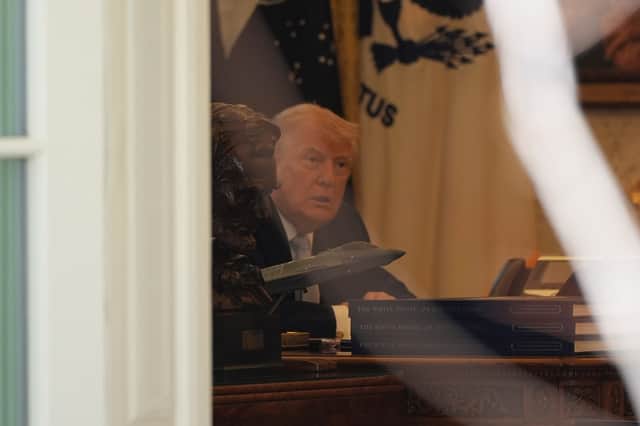 Less than two hours before a US-imposed deadline for a deal, President Donald Trump agreed to a provisional agreement