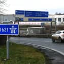 M621 is closed in both directions due to serious collision. Photo: Jonathan Gawthorpe