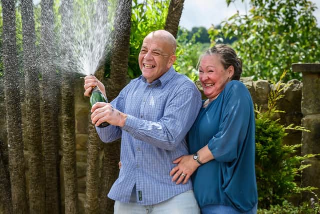 It could be you: National Lottery winners Terry and Caroline Gillings from County Durham won £1million in June