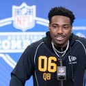NFL Draft 2026 Time and Date: How long does each team have to pick, can you watch in the UK? Jalon Daniels of the Kansas Jayhawks speaks to the media during the 2026 NFL Draft Combine at the Indiana Convention Center on February 27, 2026 in Indianapolis, Indiana. (Photo by Michael Hickey/Getty Images)