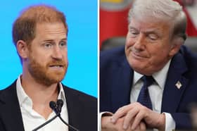 Donald Trump has said the Duke of Sussex “is not speaking for the UK”