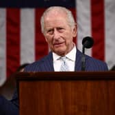 King Charles III addresses members of the US House of Representatives and the US Senate during a joint meeting of Congress, as they mark the 250th anniversary of independence, at the United States Capitol in Washington DC