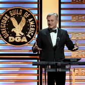 DGA President Christopher Nolan speaks onstage during the 78th Annual Directors Guild Of America Awards