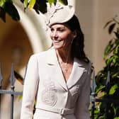 The Princess of Wales after attending the Easter Service at St George's Chapel, Windsor Castle
