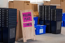 Ballot boxes and signs are dispatched to polling stations around Edinburgh ahead of the Scottish Elections