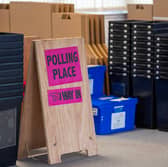 Ballot boxes and signs are dispatched to polling stations around Edinburgh ahead of the Scottish Elections