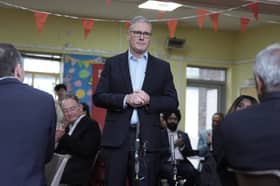 Prime Minister Sir Keir Starmer meets Labour Party members at Kingsdown Methodist Church Hall in Ealing