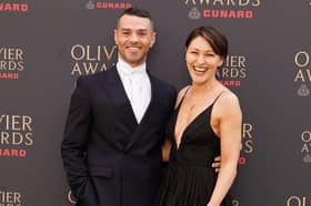 Matt Willis and Emma Willis attending The Olivier Awards 2026 at the Royal Albert Hall, London