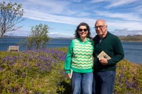 Richard Stein and Sally Lovell who have decided to put their home, Harbour Island, off the coast of Argyll, up for sale.