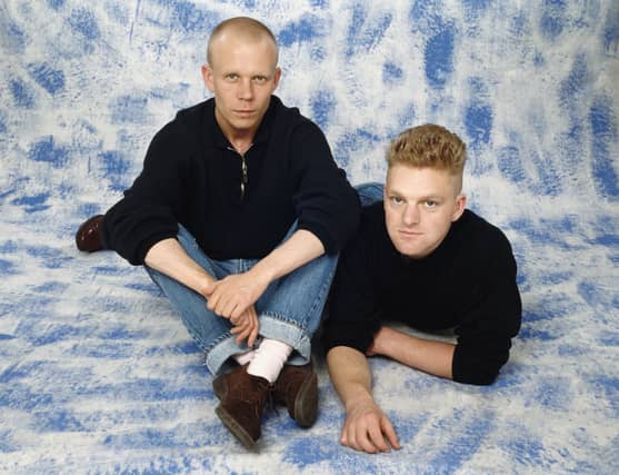 Pop duo Erasure pictured in their heyday