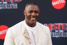 Idris Elba arrives at the movie premiere of Masters of the Universe in May