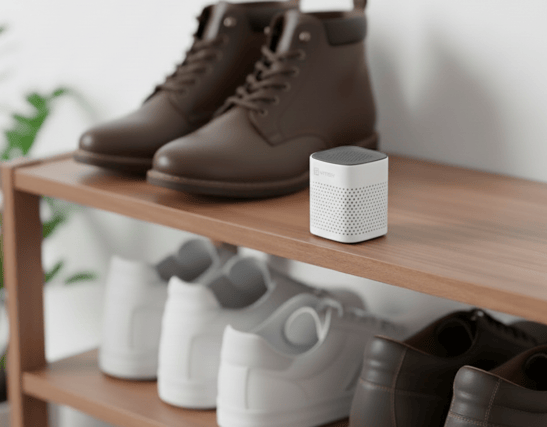 The Vitesy Deo is designed to eliminate unpleasant smells without sprays, refills or power cables