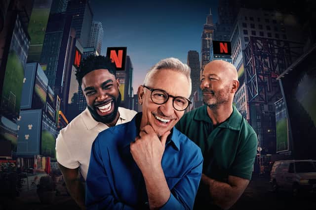 The Rest Is Football podcast World Cup 2026 hosts Gary Lineker, Alan Shearer, and Micah Richards