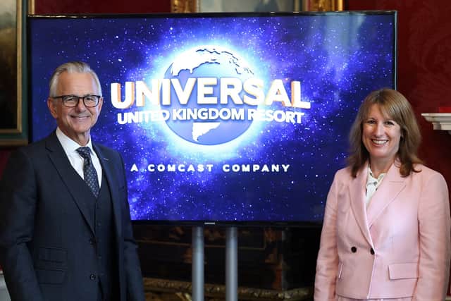 Chancellor of the Exchequer Rachel Reeves meets with Comcast NBC Universal's Universal Destinations & Experiences Chairman and CEO Mark Woodbury at 11 Downing Street