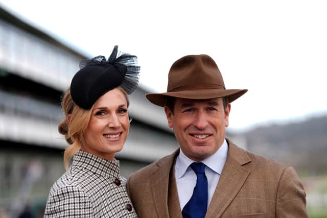 Peter Phillips and Harriet Sperling at the 2026 Cheltenham Festival at Cheltenham Racecourse