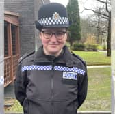 PC Jess Turnbull was struck by a black Mercedes CLC while responding to a separate incident 
