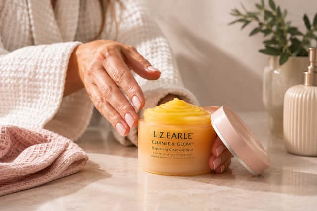 Liz Earle's Cleanse & Glow Brightening Cleansing Balm promises to remove make-up while leaving skin looking fresher, brighter and beautifully nourished.