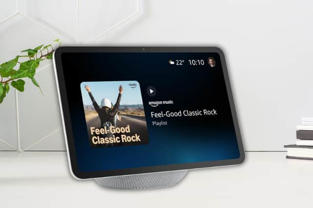 The Amazon Echo Show 11 combines Alexa voice control with a large touchscreen for music, recipes, weather, photos and smart home controls.