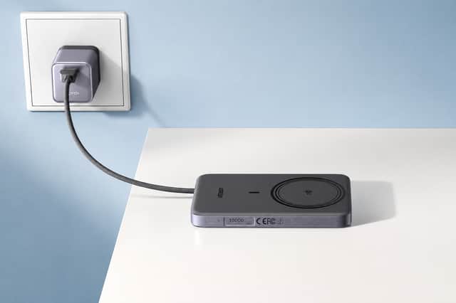 The cable is great for powering devices and charging the power bank, but it does get in the way somewhat