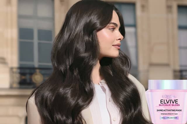 The L'Oréal Paris Elvive Glycolic Gloss bundle includes four products designed to work together to boost shine and smooth the appearance of hair.
