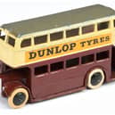 The most expensive toy in a recent Vectis Auction was a cream and maroon double-decker bus which fetched £4,655.