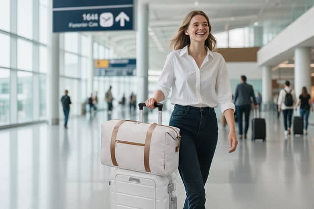 The Narwey cabin bag is currently reduced and has a 25-litre capacity for short trips and underseat travel