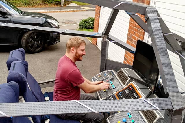 The collection includes a life-size interactive sci-fi cockpit, which James restored and hopes will fetch around £1,000.