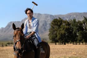 Alex Hassell as Rupert Campbell-Black in a first-look image released for Rivals, which returns on November 11