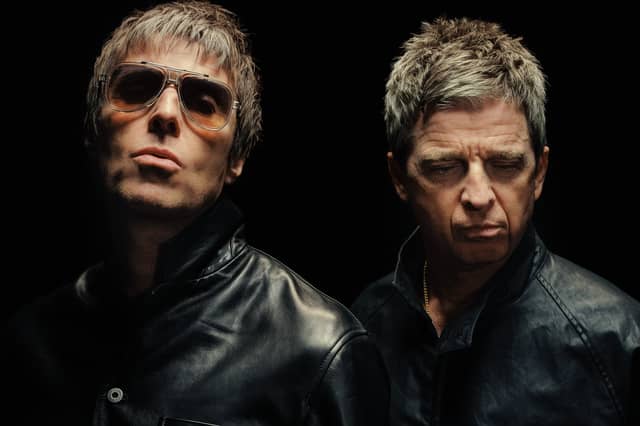 Liam and Noel Gallagher of Oasis, who are to return to Knebworth in September next year, more than 30 years after their initial gigs at the Hertfordshire park.