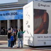 RingConn Gen 3 was on display at the IFA entrance