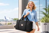 The Lekesky 40x20x25cm cabin bag is currently £7.62 and is designed to fit Ryanair's free underseat allowance.