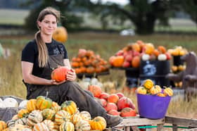 Eleanor Gilbert says she has enough pumpkins for everyone but they may be smaller due to the recent hot weather. 