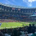The Washington Commanders are hosting the Indianapolis Colts in the first of the 2026 NFL London Games. The Commanders are without Jayden Daniels and Terry McLaurin. Image taken pre-kick-off.