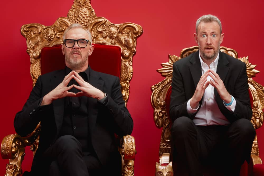 Greg Davies (left) and Alex Horne (right) who will perform Taskmaster Live On Stage at the AO Arena on May 26