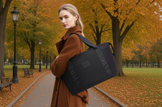 The Kono expandable cabin bag features a separate cosmetic pouch, wet pocket and trolley strap.