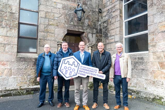 Minister Lyons visits First Cookstown Presbyterian Church to hear how funding from the Northern Ireland Community Infrastructure Fund has improved facilities for the local community.