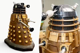 A life-size Dalek signed by Doctor Who stars which is expected to 'exterminate' a £3,000 price tag at auction.
