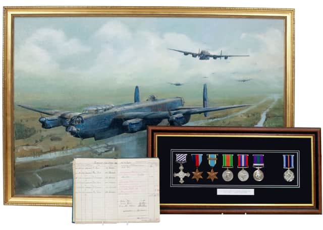 A rare signed Dambusters menu from the victory dinner celebrating their decoration in 1943 could sell for £6,000 at auction along with a treasure trove of other RAF wartime memorabilia.