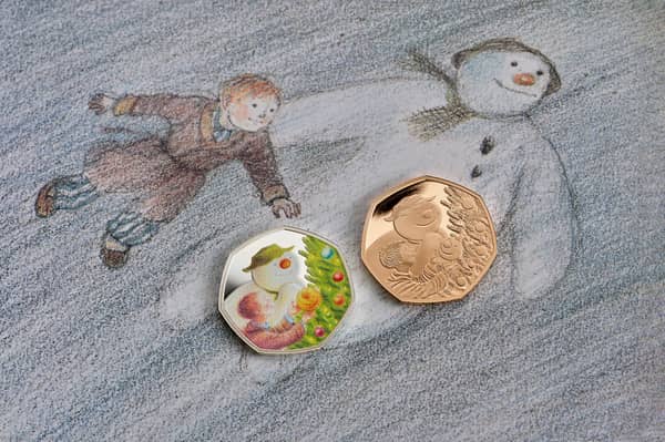 The Royal Mint has hidden a 22-carat gold Snowman 50p coin, priced at £2,495, inside one of its 2026 advent calendars.